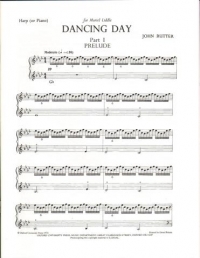 Dancing Day Rutter Harp Part Sheet Music Songbook