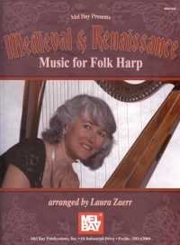 Medieval & Renaissance Music For Folk Harp Zaerr Sheet Music Songbook