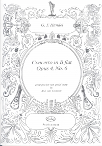 Handel Concerto Op 4 No 6 Unacd Harp Ed Van Campen Sheet Music Songbook
