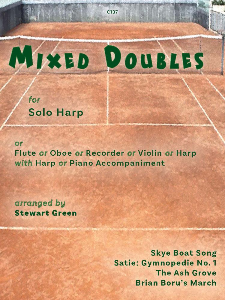 Green Mixed Doubles Harp Sheet Music Songbook