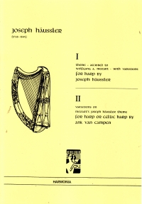Haussler/campen Theme/variations Asc Mozart Harp Sheet Music Songbook