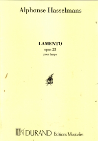 Hasselmans Lamento Op23 Harp Sheet Music Songbook