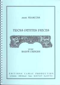 Francois Trois Petites Pieces Lever Harp Sheet Music Songbook