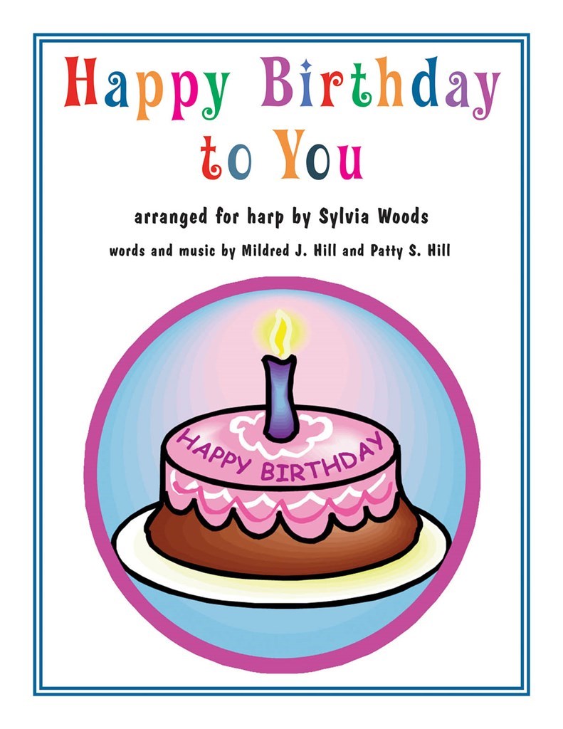 Happy Birthday To You Arr Woods Harp Sheet Music Songbook