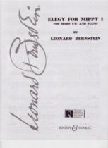 Bernstein Elegy For Mippy 1 Horn F/eb & Piano Sheet Music Songbook