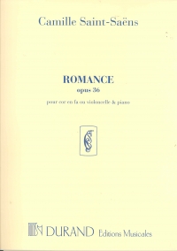 Saint-saens Romance Op36 F Sheet Music Songbook