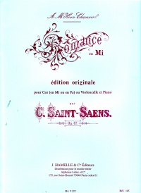 Saint-saens Romance Op67 Eb Horn Sheet Music Songbook