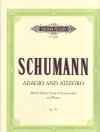 Schumann Adagio & Allegro Op70 Horn Sheet Music Songbook