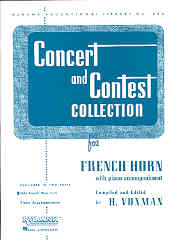 Concert & Contest Collection F Horn Part Sheet Music Songbook