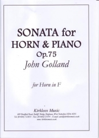 Golland Sonata Op75 Horn In F Sheet Music Songbook