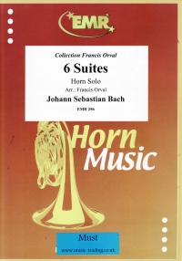 Bach Suites (6) Orval Horn Solo Sheet Music Songbook