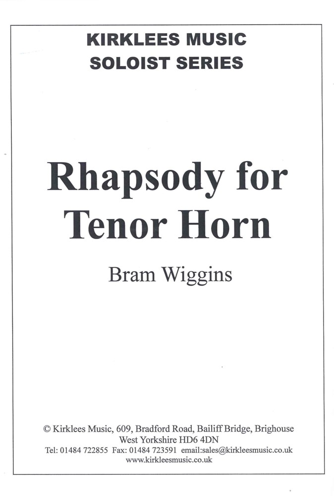 Wiggins Rhapsody Tenor Horn Sheet Music Songbook