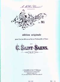 Saint-saens Romance E Op67 Horn Sheet Music Songbook