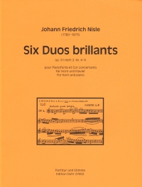 Nisle Six Duos Brillants Op51 Vol 2 Horn & Piano Sheet Music Songbook