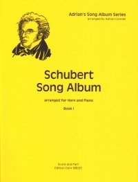 Schubert Song Album Book 1 Horn & Piano Connell Sheet Music Songbook