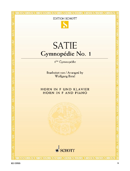 Satie Gymnopdie No. 1 Sheet Music Songbook
