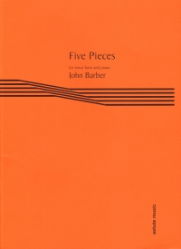 Barber Five Pieces Tenor Horn & Piano Sheet Music Songbook