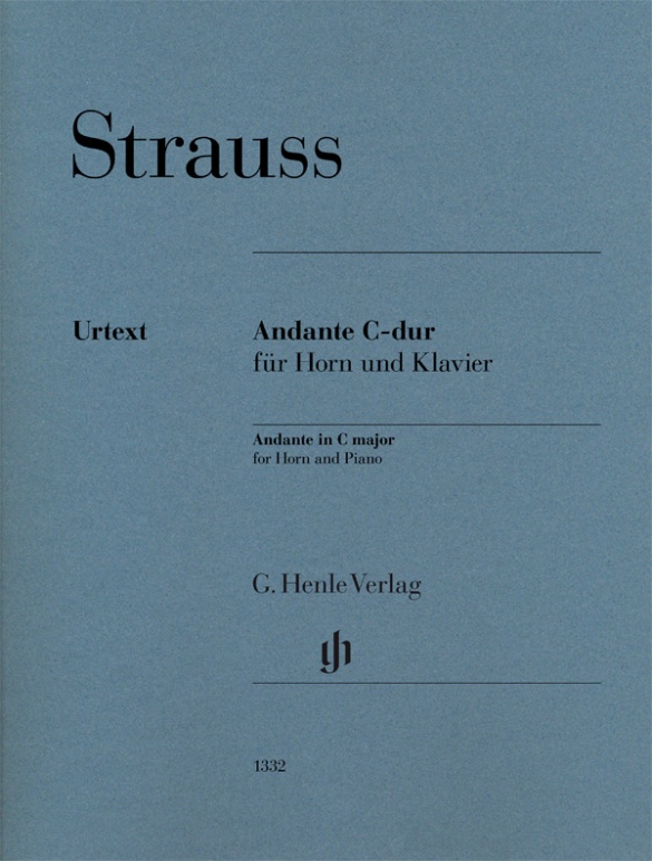 Strauss Andante C Major Horn & Piano Sheet Music Songbook