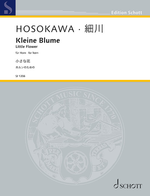 Hosokawa Little Flower Horn Sheet Music Songbook