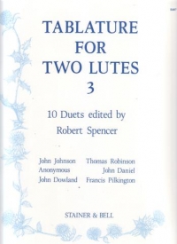 Tablature For Two Lutes Book 3 Sheet Music Songbook