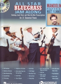 All Star Bluegrass Jam Along Mandolin Book & Cd Sheet Music Songbook