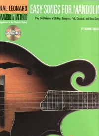 Easy Songs For Mandolin Hal Leonard Method + Cd Sheet Music Songbook