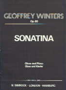 Winters Sonatina Op60 Oboe Sheet Music Songbook