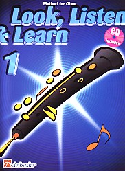 Look Listen & Learn 1 Method For Oboe Book & Cd Sheet Music Songbook