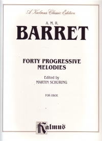 Barret Progressive Studies (40) Oboe Sheet Music Songbook