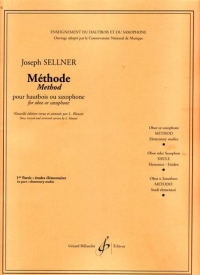 Sellner Methode Vol 1 Etudes Elementaires Oboe Sheet Music Songbook