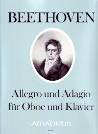 Beethoven Allegro & Adagio Oboe & Piano Sheet Music Songbook