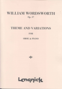 Wordsworth Theme And Variations Op57 Oboe & Pf Sheet Music Songbook