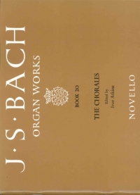 Bach Organ Works Book 20 Four Part Harmonizations Sheet Music Songbook