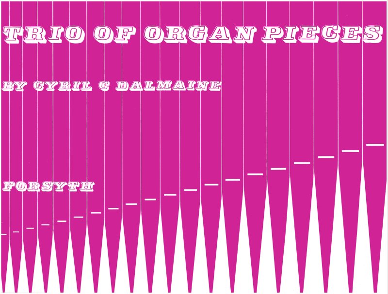 Dalmaine Trio Of Organ Pieces Sheet Music Songbook
