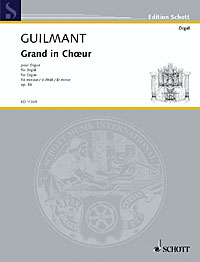 Guilmant Grand Choer Dmaj Organ Sheet Music Songbook