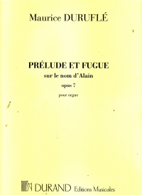 Durufle Prelude & Fugue Op7/3 Organ Sheet Music Songbook