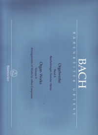 Bach Organ Works Book 8 Sheet Music Songbook