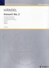 Handel Concerto No 2 Bb Op4 Organ Sheet Music Songbook