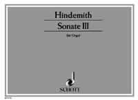 Hindemith Sonata No 3 Organ Sheet Music Songbook