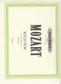 Mozart Requiem In Dmin K626 Organ Part Sheet Music Songbook