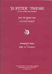 Holst Jupiter Theme I Vow To Thee My Country Organ Sheet Music Songbook