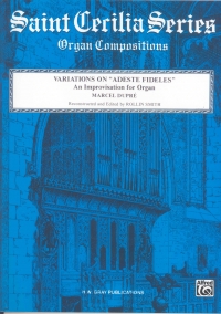 Dupre Variations On Adeste Fideles Organ Sheet Music Songbook