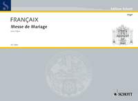 Francaix Messe De Marriage Organ Sheet Music Songbook