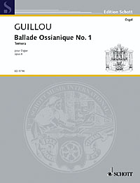 Gillou Ballade Ossianique No 1 Temora Op8 Organ Sheet Music Songbook