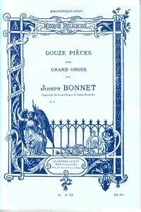 Bonnet Pieces (12) Op7 Organ Sheet Music Songbook