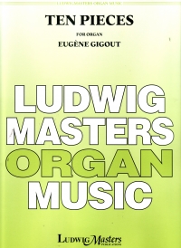 Gigout 10 Pieces Organ Sheet Music Songbook