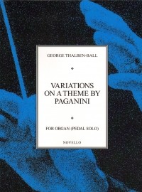 Thalben-ball Variations Theme Paganini Pedal Solo Sheet Music Songbook