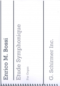 Bossi Etude Symphonique Op78 Organ Sheet Music Songbook