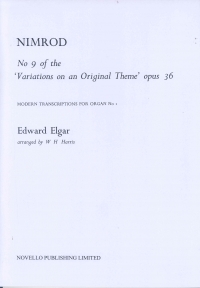 Elgar Nimrod Harris Organ Sheet Music Songbook