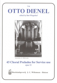 Dienel 43 Choral Preludes For Service Use Organ Sheet Music Songbook